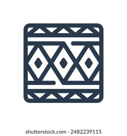 Oromo Pattern Vector Icon Illustration