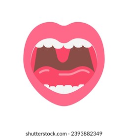 Oropharynx icon in vector. Logotype