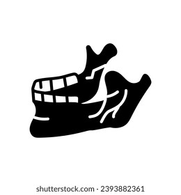 Oropharynx icon in vector. Logotype