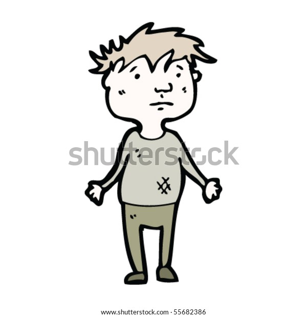 Orphan Cartoon Stock Vector (Royalty Free) 55682386