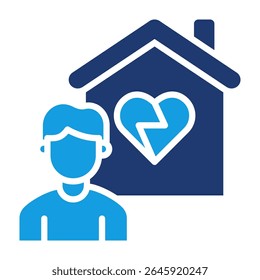 Orphan Icon Fill Vector Illustration