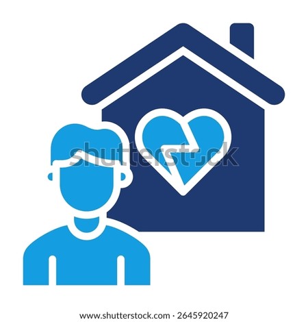 Orphan Icon Fill Vector Illustration