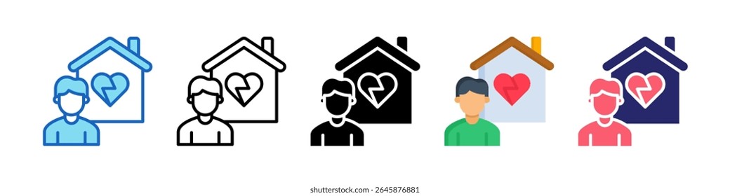 Orphan Multiple Style Icon Set Collection.