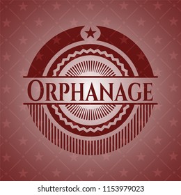 Orphanage realistic red emblem