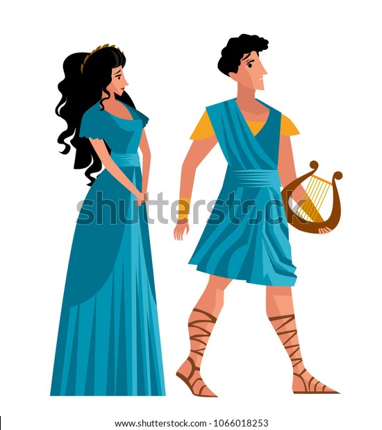 Orpheus Eurydice Myth Stock Vector (Royalty Free) 1066018253 | Shutterstock
