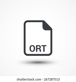 ORT text file extension icon