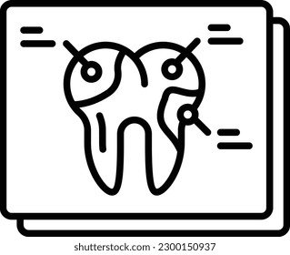 orthodontic brackets placement concept,  debonding procedure vector icon design, Dentistry symbol,Health Care sign, Dental instrument stock illustration 