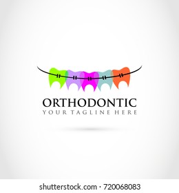 Orthodontic Logo Template. Vector illustration Eps.10