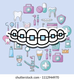 orthodontics dental care and treatment therapy