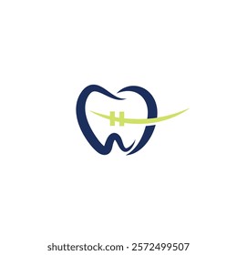 Orthodontics Dentistry Modern Logo Template