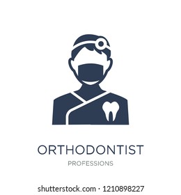 Orthodontist icon. Trendy flat vector Orthodontist icon on white background from Professions collection, vector illustration can be use for web and mobile, eps10