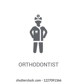 Orthodontist icon. Trendy Orthodontist logo concept on white background from Professions collection. Suitable for use on web apps, mobile apps and print media.