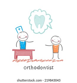 orthodontist says to a patient about tooth