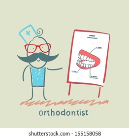 orthodontist tells presentation about teeth