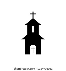 Church Line Icon Church Outline Black Stock Vector (Royalty Free ...