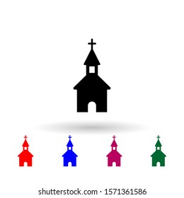 Orthodox church multi color icon. Simple glyph, flat vector of russia icons for ui and ux, website or mobile application