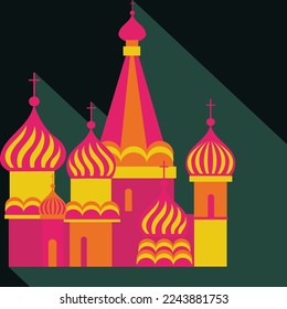 Orthodox churches with domes and crosses