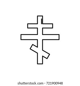 Orthodox Cross Icon Stock Vector (Royalty Free) 721900948 | Shutterstock