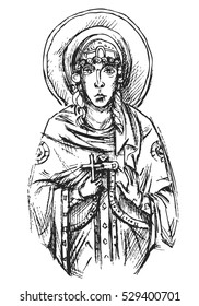 Orthodox icon illustration