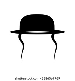 orthodox jew hat icon vector isolated