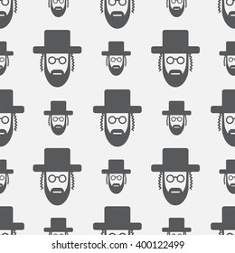 Orthodox jew seamless pattern