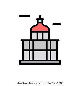 Orthodox, lighthouse icon. Simple color with outline vector elements of pharos icons for ui and ux, website or mobile application
