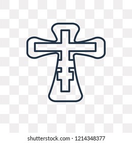 Orthodox vector outline icon isolated on transparent background, high quality linear Orthodox transparency concept can be used web and mobile