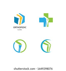 Orthopaedic clinic logo vector illustration