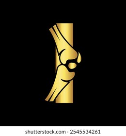 Orthopaedic Logo combine with letter I vector template