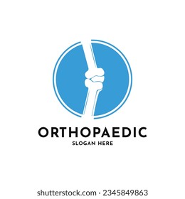 orthopaedic logo design creative idea with circle