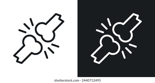 Orthopedic Health and Bone Icons. Symbols of Skeletal Structure and Joints.