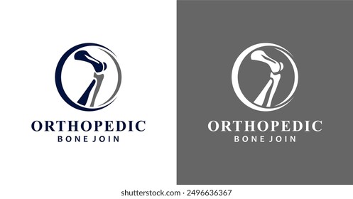 Orthopädische Gesundheit Knochen Joint Logo Design