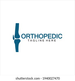 Orthopedic Health Bone Logo vector illustration Design template,Knee Bone Logo designs concept, Health Bone logo symbol icon