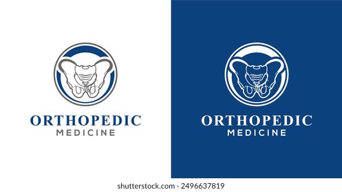 Orthopedic Health Hip Bone Logo Design