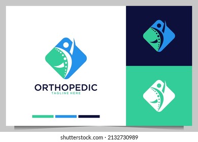 orthopedic health modern logo design