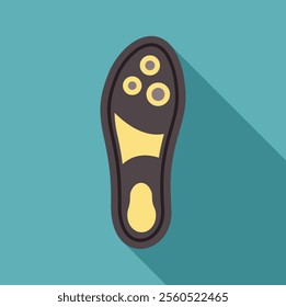 Orthopedic insole designed to provide cushioning and support for the arches of the feet, promoting comfort and stability while walking