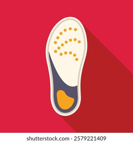 Orthopedic insole providing arch support for comfortable walking and sports