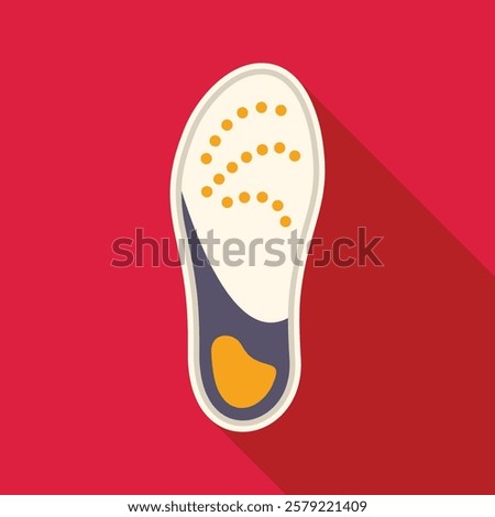 Orthopedic insole providing arch support for comfortable walking and sports