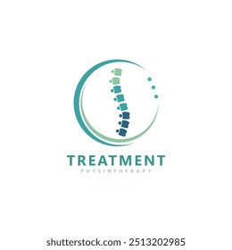 Orthopedic Logo Design with Knee Joint Symbol - Medical and Healthcare Icon