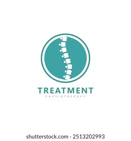 Orthopedic Logo Design with Knee Joint Symbol - Medical and Healthcare Icon