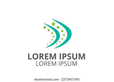 Diseño del logotipo ortopédico ilustración de la plantilla de vectores para la empresa médica, clínica médica, empresa de atención de la salud, hospital, medicina o farmacia.