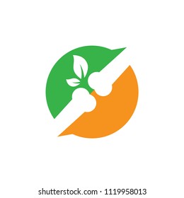 Orthopedic logo vector design template