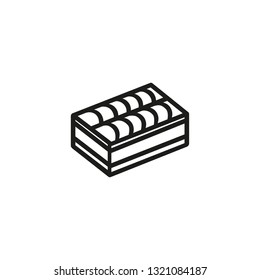 Orthopedic mattress line icon. Bed, softness, relaxation. Comfort concept. Can be used for topics like bedtime, healthy sleep, furniture