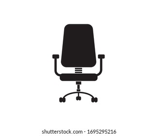 Orthopedic office chair isolated on a white background. Vector. Icon.