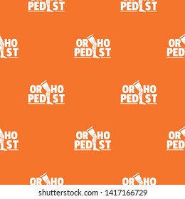 Orthopedic pattern vector orange for any web design best