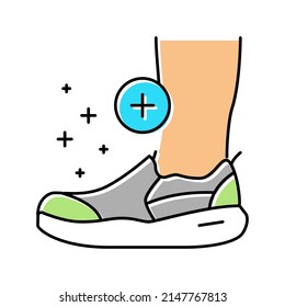 orthopedic shoes for feet color icon vector. orthopedic shoes for feet sign. isolated symbol illustration