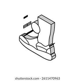 orthopedic shoes for feet isometric icon vector. orthopedic shoes for feet sign. isolated symbol illustration