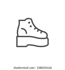 Orthopedic shoes line outline icon
