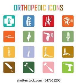 Orthopedic Spine Symbol Vector Illustration Collection Stock Vector ...