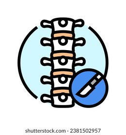 orthopedic surgery color icon vector. orthopedic surgery sign. isolated symbol illustration